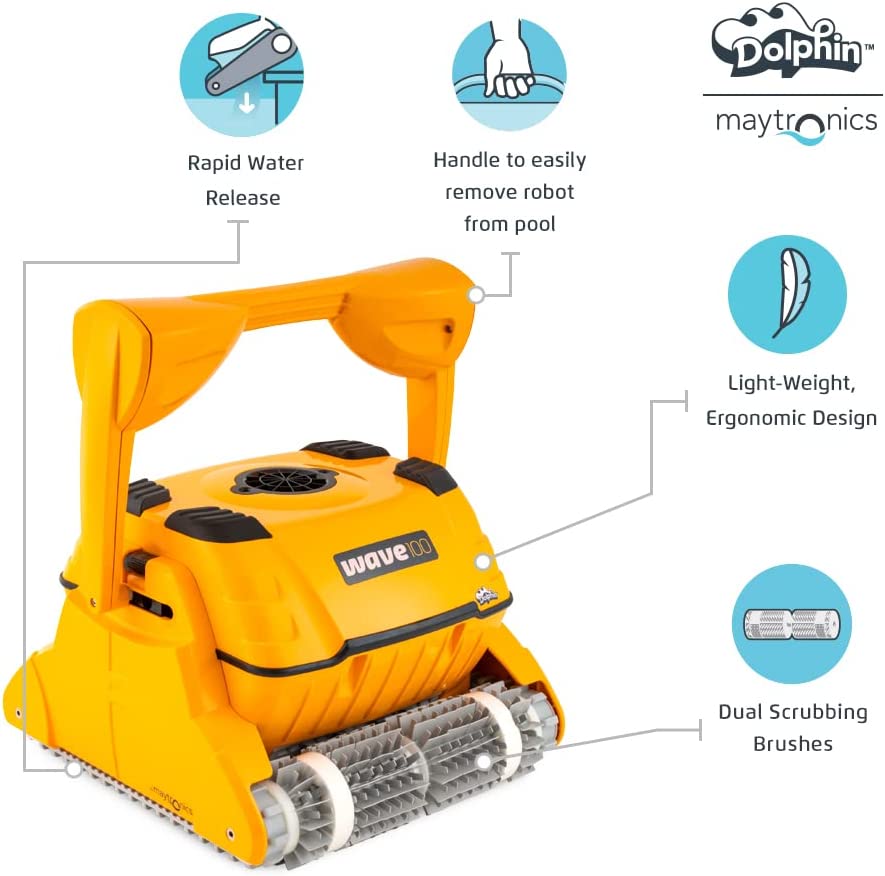 Dolphin Wave 100 Commercial Robotic Pool Cleaner (Open Box)