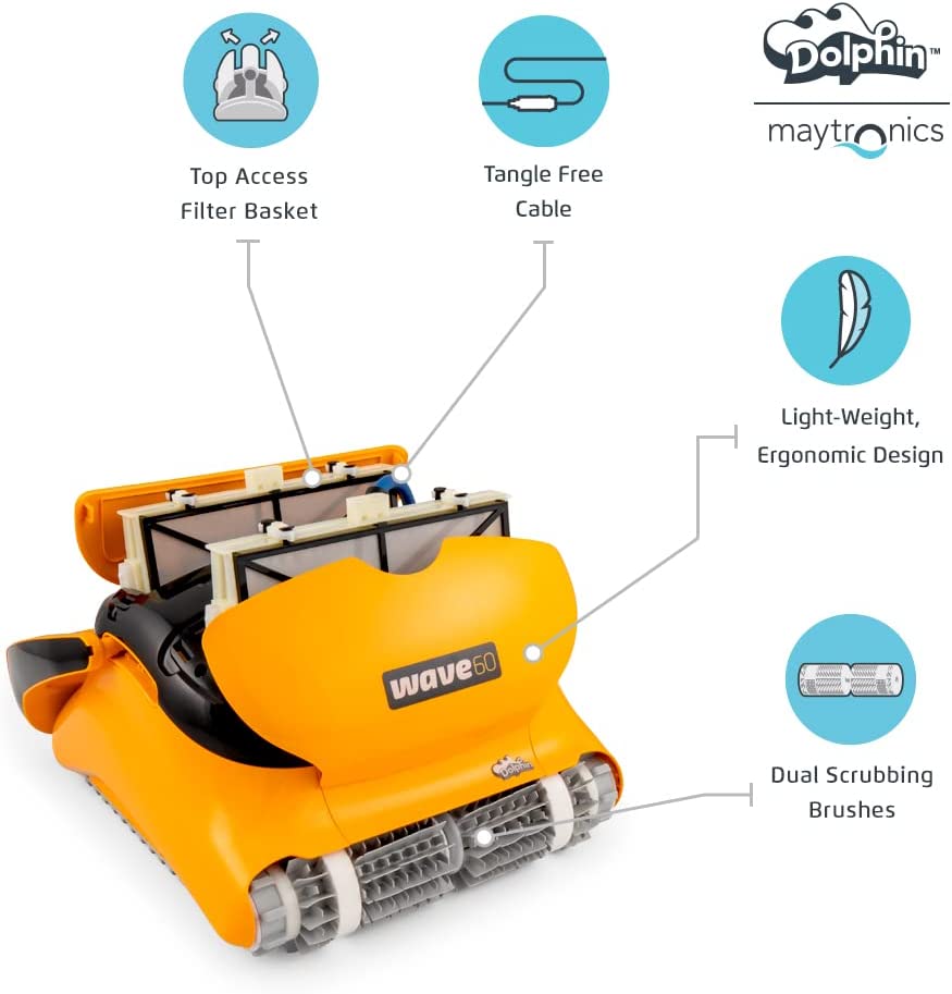 Dolphin Wave 60 Commercial Robotic Pool Cleaner (Open Box)